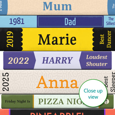 Personalised Family Gifts Book Print