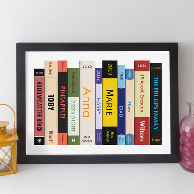 Personalised Family Gifts Book Print