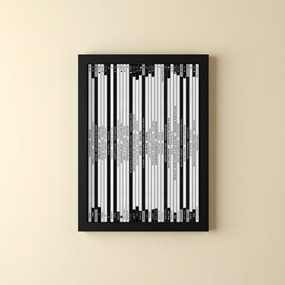 Music Gift – Popular Songs Of The Year - Personalised Print