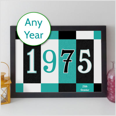 Personalised Year Print – Quirky Personalised Poster | Birth Year Print | Birthday Gift for Him or Her