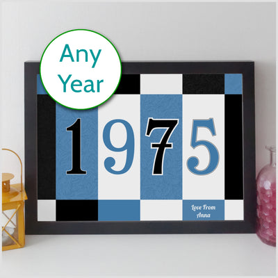 Personalised Year Print – Quirky Personalised Poster | Birth Year Print | Birthday Gift for Him or Her