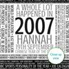 Personalised Born In 2007 Facts Print UK