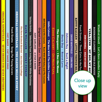 Personalised Music Print - 1954 UK Record Collection Print