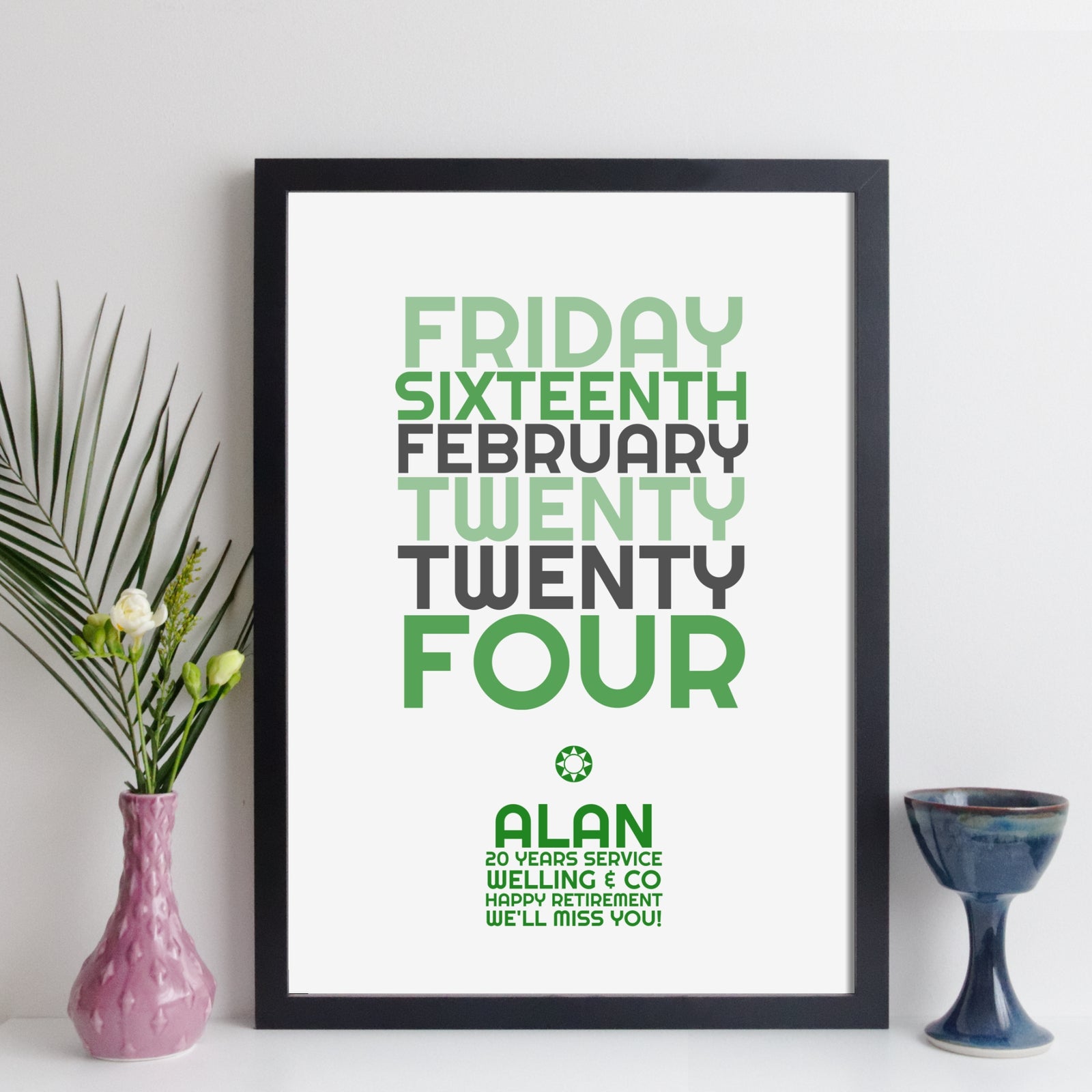 Personalised Special Date Print With Message