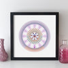 Personalised Date Mandala Geometric Wall Art