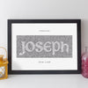 Personalised Name Print - Contemporary Antique