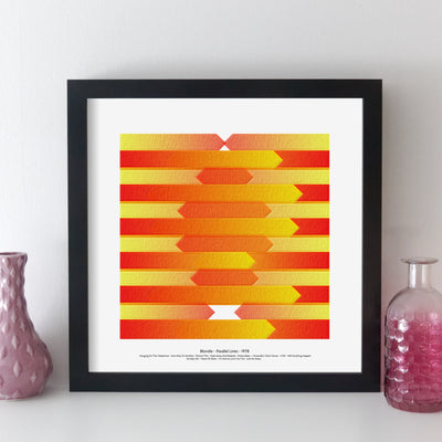 Personalised Favourite Music Album Print - arrow style