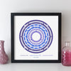 Personalised Memorable Date Wall Art - Geometric Art