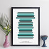 Personalised Favourite Music Album Art Print - round style