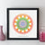 Personalised Time And Date Mandala Geometric Wall Art