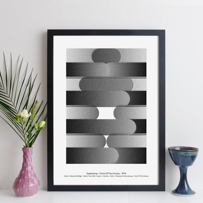 Personalised Favourite Music Album Print - round style