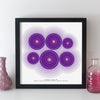 Personalised Favourite Music Album Print - songcircles style