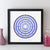 Personalised Family Birthdays Wall Art - Geometric Art