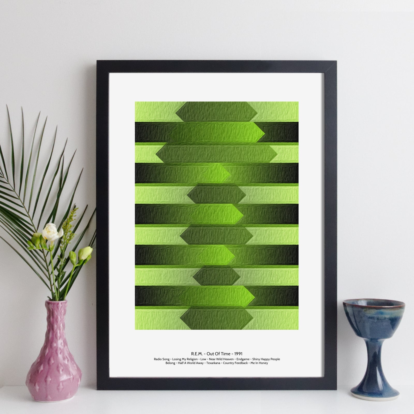 Personalised Favourite Music Album Print - arrow style