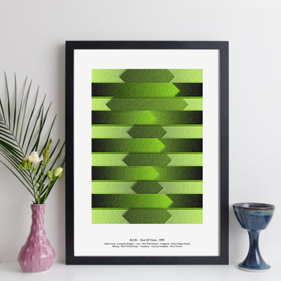 Personalised Favourite Music Album Print - arrow style