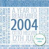Personalised Born In 2004 Facts Print UK - personalised 2004 print birthday gift idea