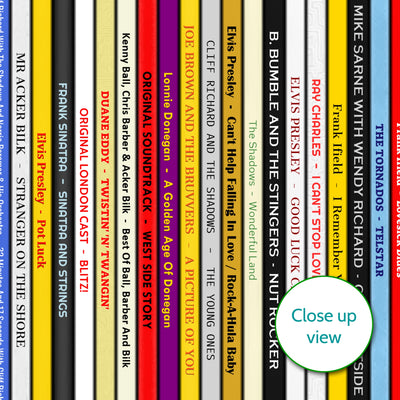 Personalised Record Collection Print - Any Year Of Music