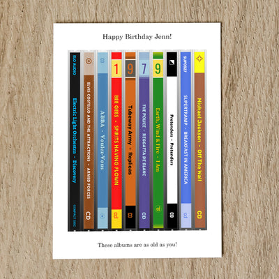 Personalised Music Birthday Card - Year You Were Born CD Music