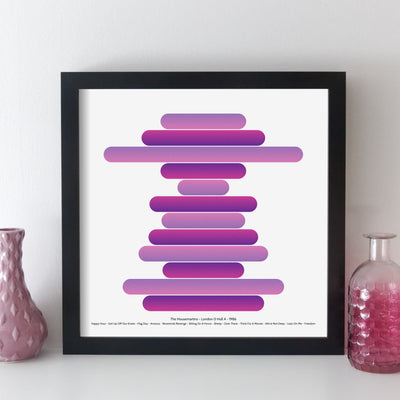 Personalised Favourite Music Album Art Print - round style