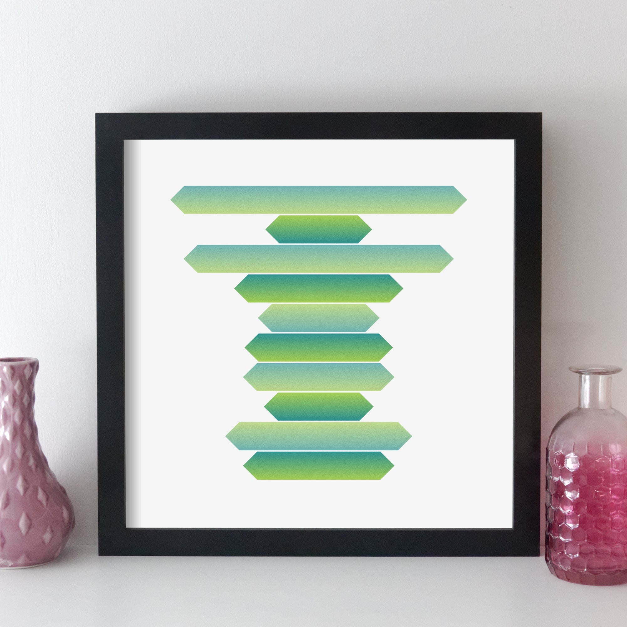 Personalised Favourite Music Album Art Print - arrow style