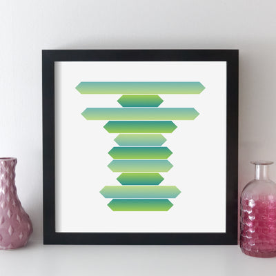 Personalised Favourite Music Album Art Print - arrow style