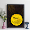 Personalised UK Music On The Day You Were Born Record Print