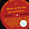 Personalised Music Print - 1982 On The Day You Were Born Record Label Print - 1982 birthday gift idea