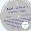 Personalised Music Print - 1972 On The Day You Were Born Record Label Print - 1972 birthday gift idea