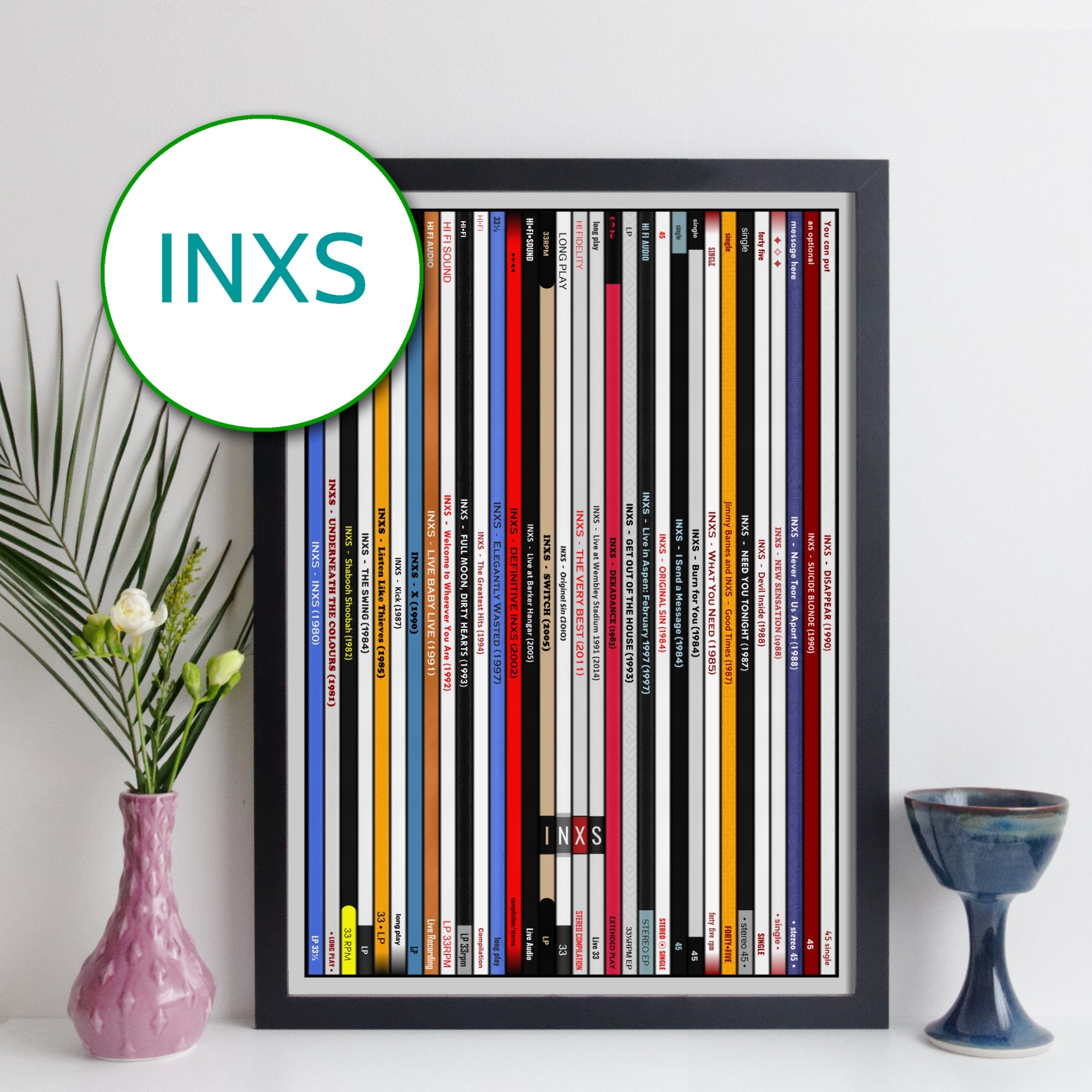 INXS Discography Print