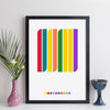 Personalised Abstract Art Special Date Print