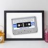 Personalised UK Music On The Day You Were Born Cassette Print