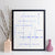 Personalised Family Crossword Print - classic style