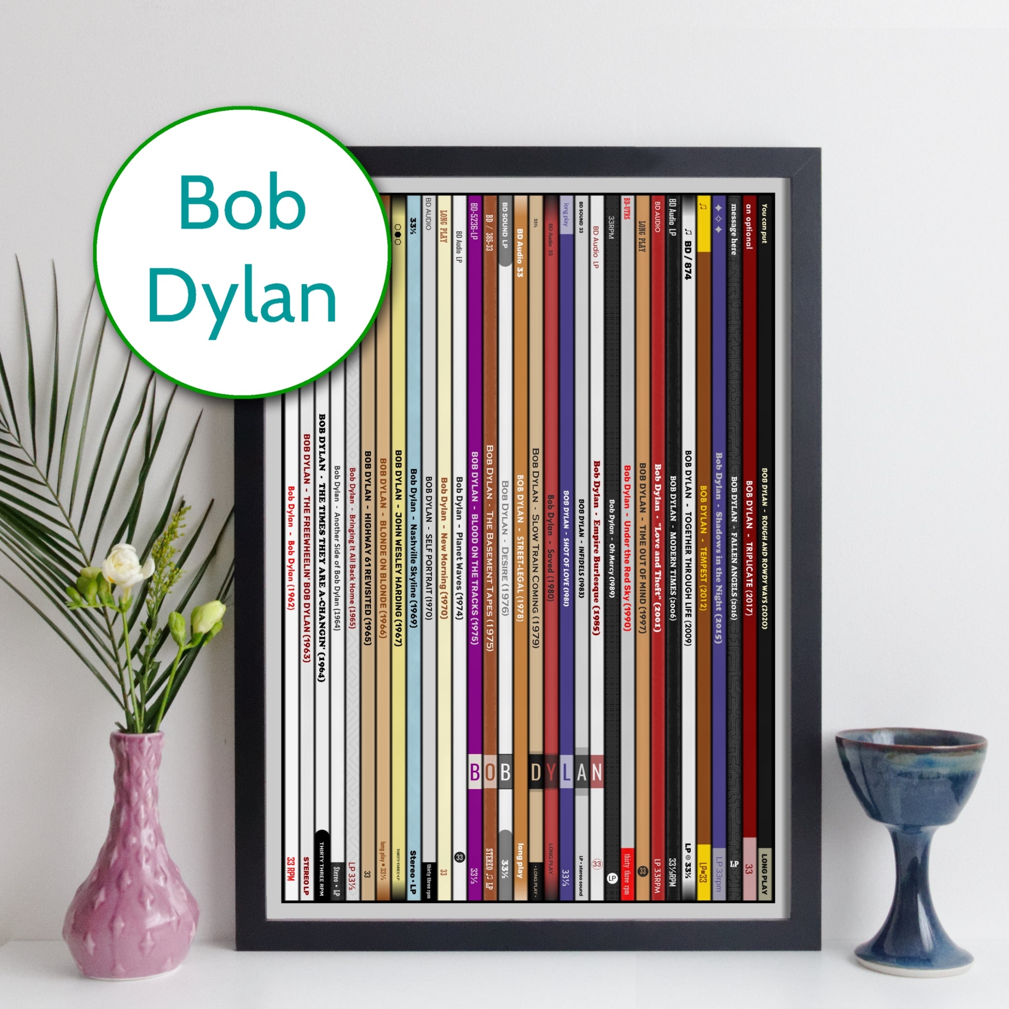 Bob Dylan Discography Print
