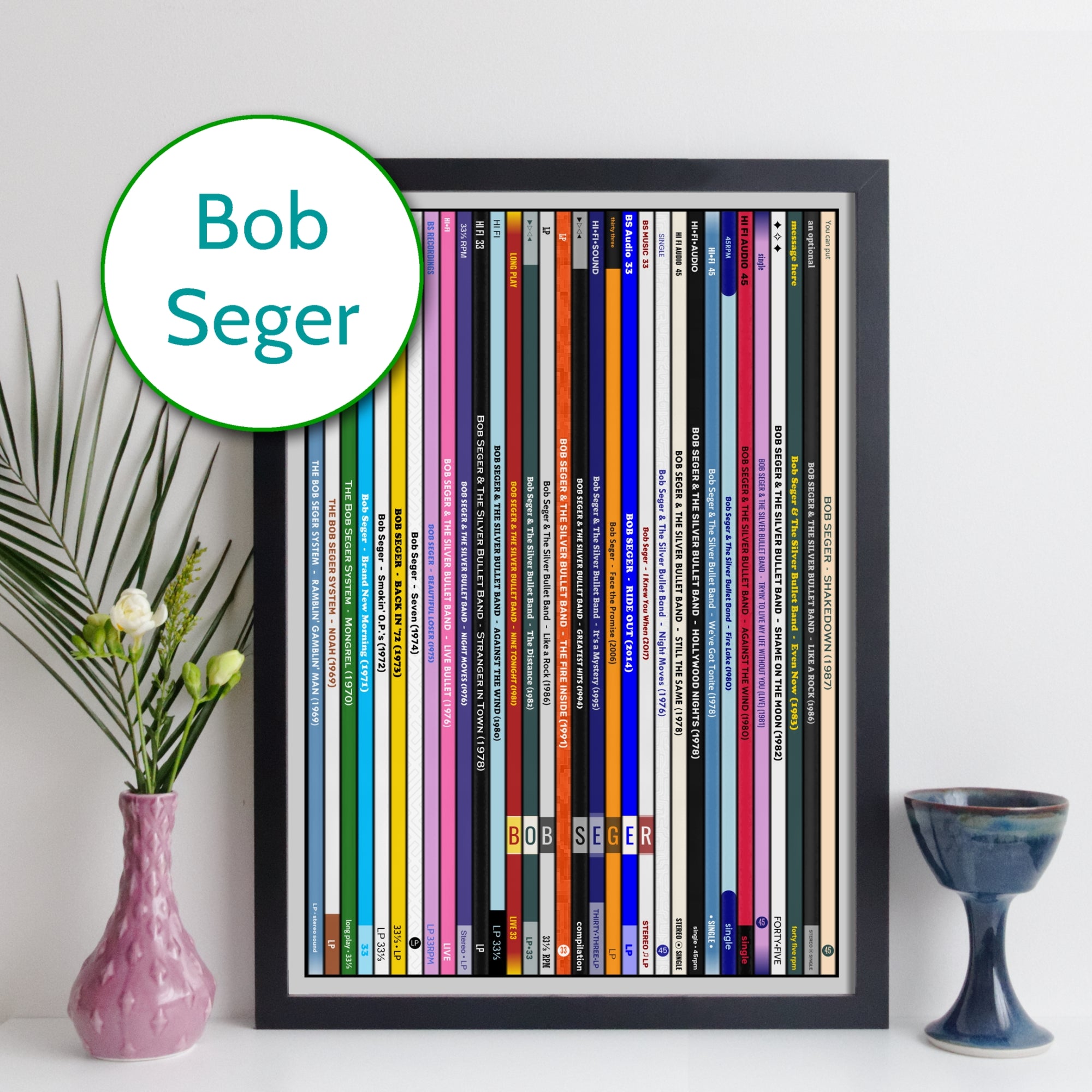 Bob Seger Discography Print