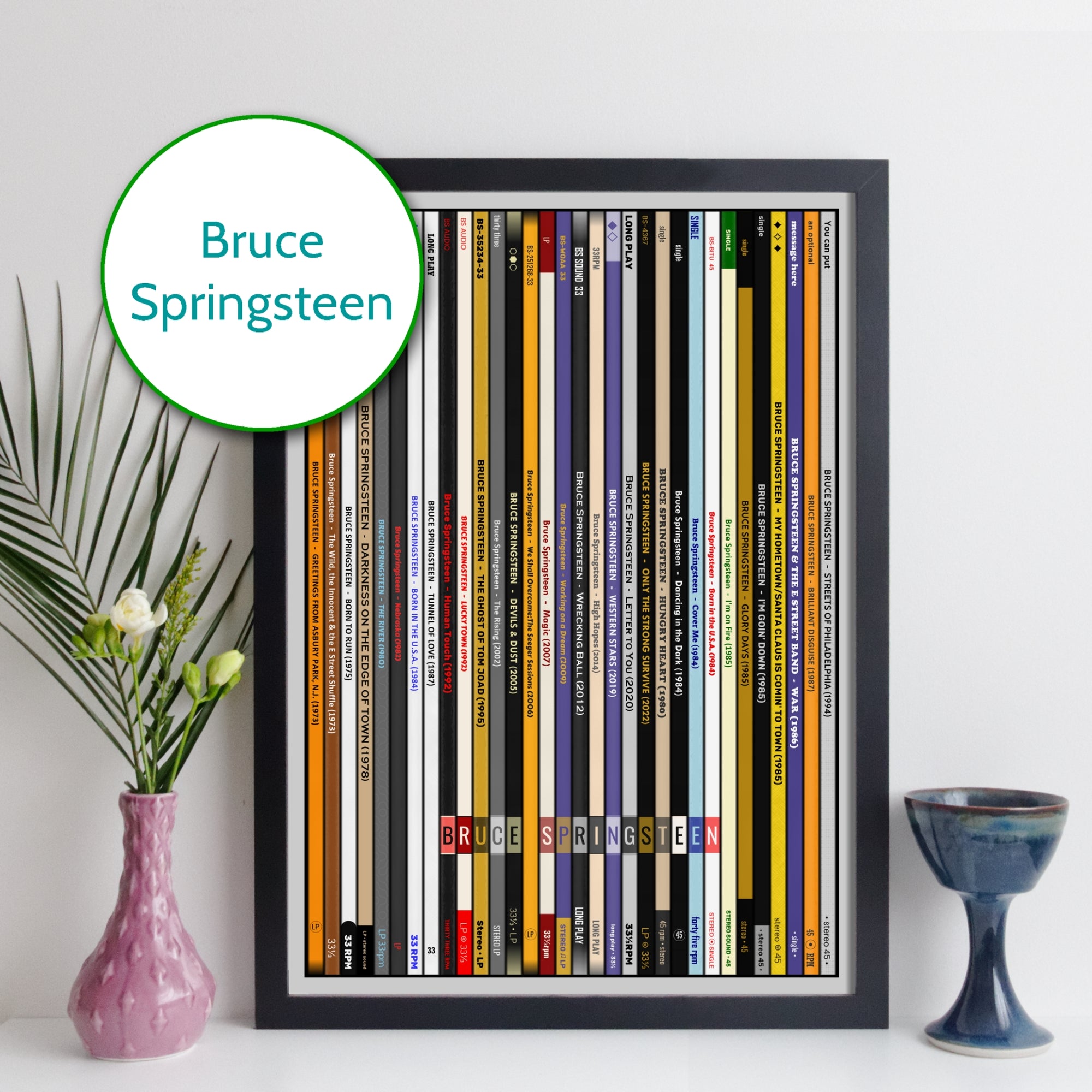 Bruce Springsteen Discography Print