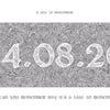 Personalised Date Print - Contemporary Antique