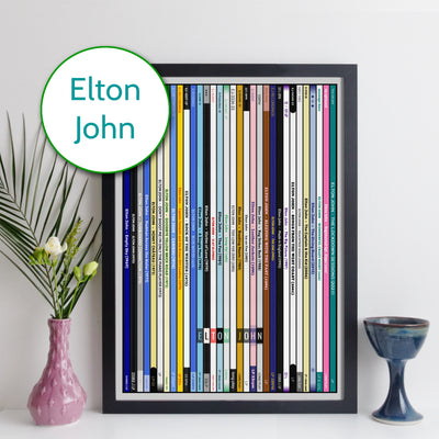 Elton John Discography Print