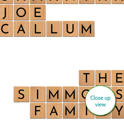 Personalised Family Names Print – scrabble style