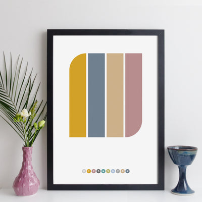 Personalised Special Year Abstract Art Print