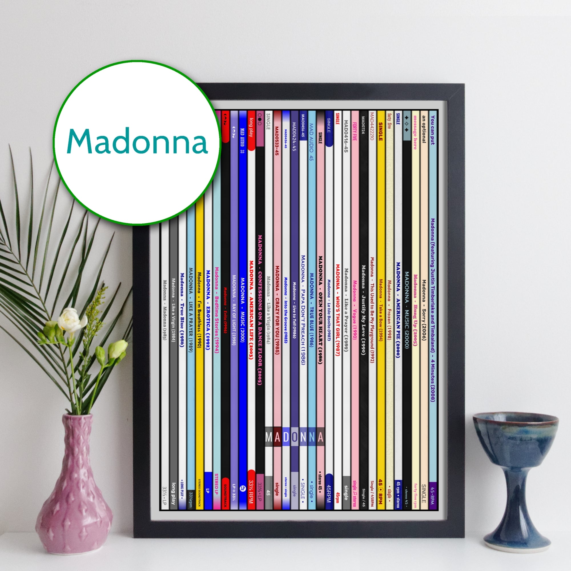Madonna Discography Print