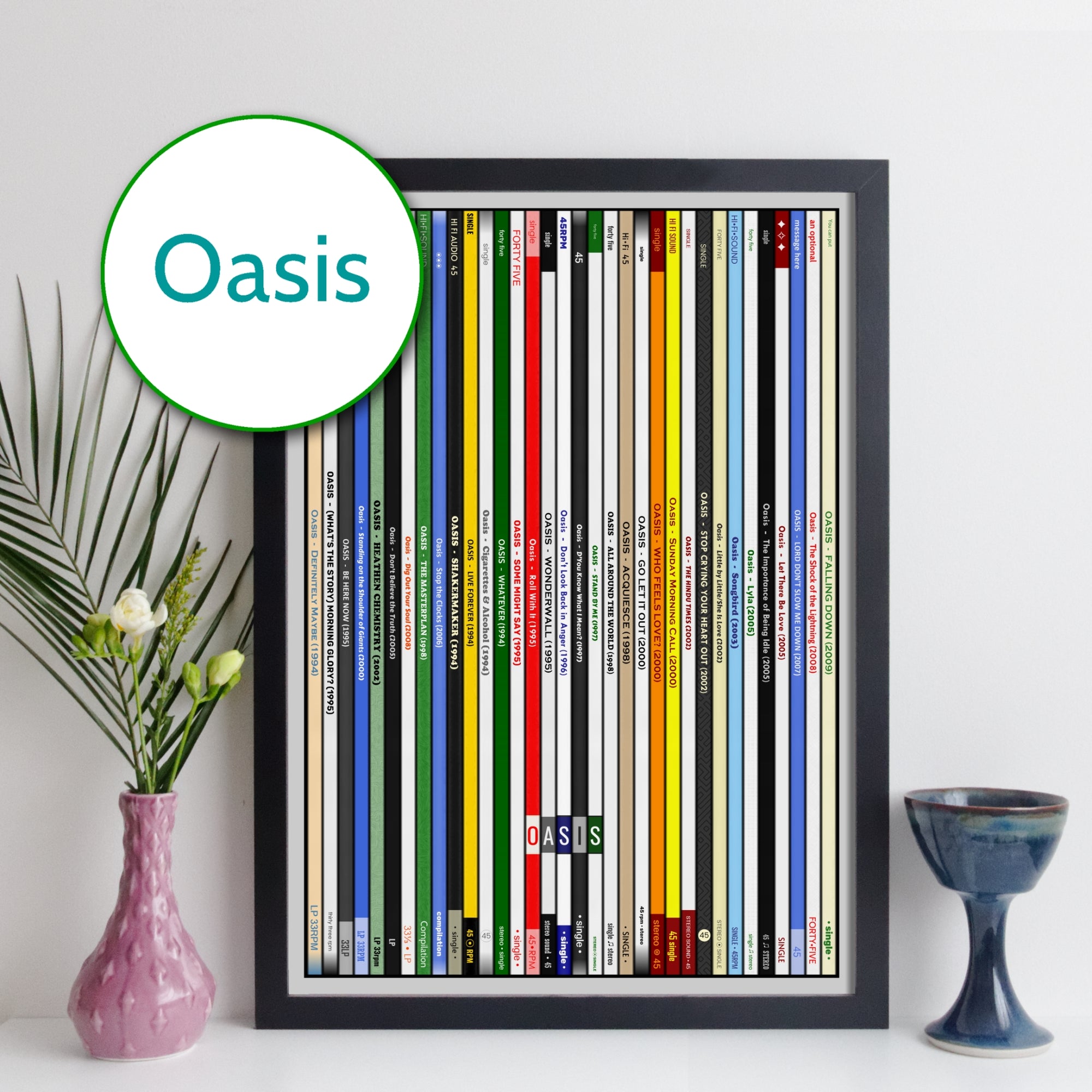 Oasis Discography Print