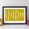 Personalised Ogham Family Names Print - contemporary style
