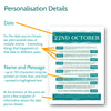 personalised print options - day you were born fact print - elevencorners