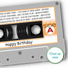 Personalised Music Print - 2004 On The Day You Were Born Cassette Tape Print - 2004 birthday gift idea