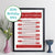 Personalised 1993 Day You Were Born Facts Print - personalised 1993 print - 30th birthday gift idea