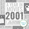 Personalised 2001 Movie Facts Print - 2001 Year You Were Born Movie Print - birthday gift idea