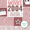 Personalised 2004 Movie Facts Print - 2004 Year You Were Born Movie Print - 2004 birthday gift idea