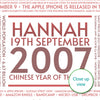 Personalised 2007 Facts Print UK - personalised 2007 print - birthday gift idea