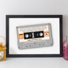 Personalised Music Print - 2002 On The Day You Were Born Cassette Tape Print - 2002 birthday gift idea