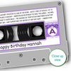 Personalised Music Print - 1992 On The Day You Were Born Cassette Tape Print - 1992 birthday gift idea